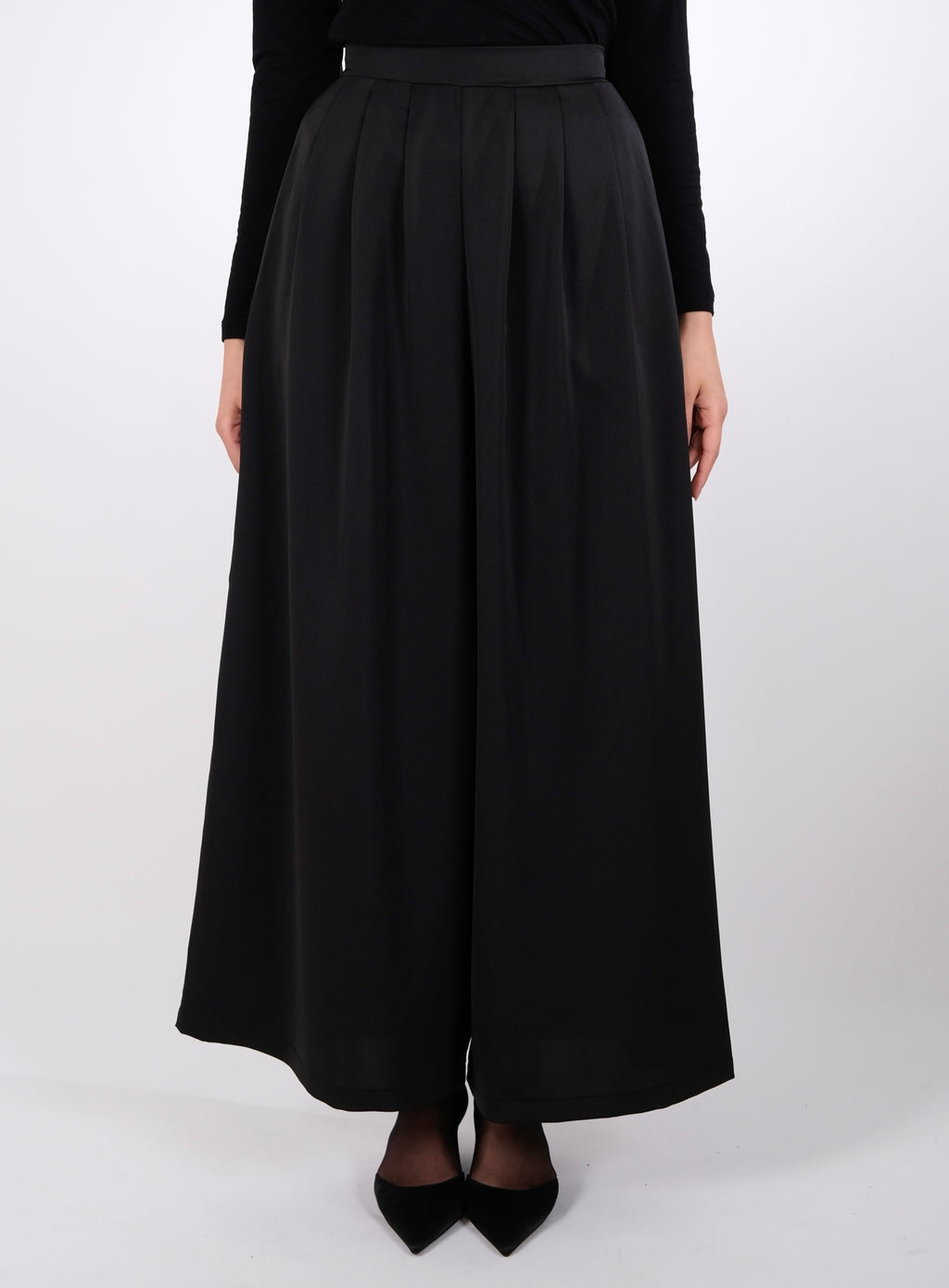 The Satin Wide-Leg Pants