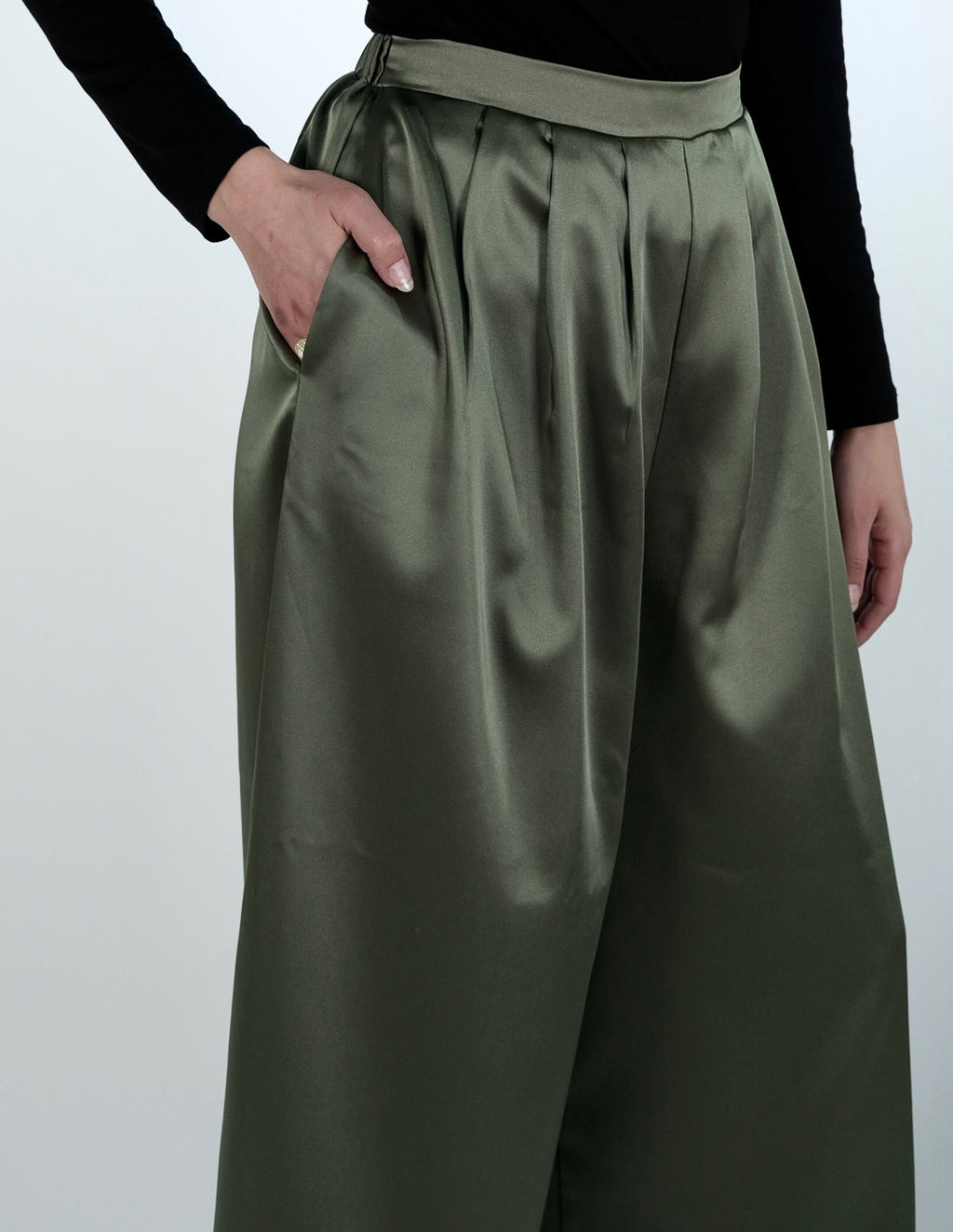 The Satin Wide-Leg Pants