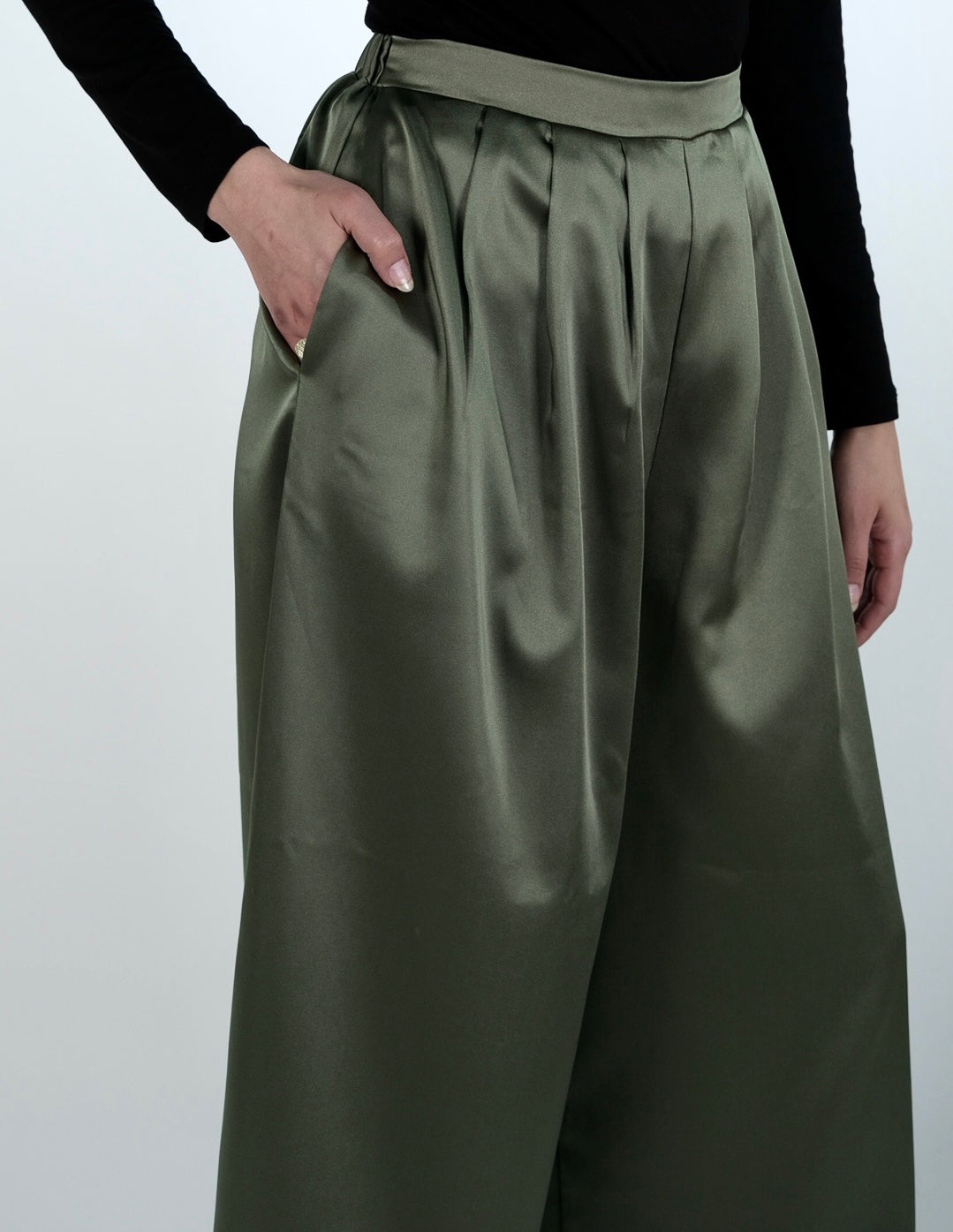 The Satin Wide-Leg Pants