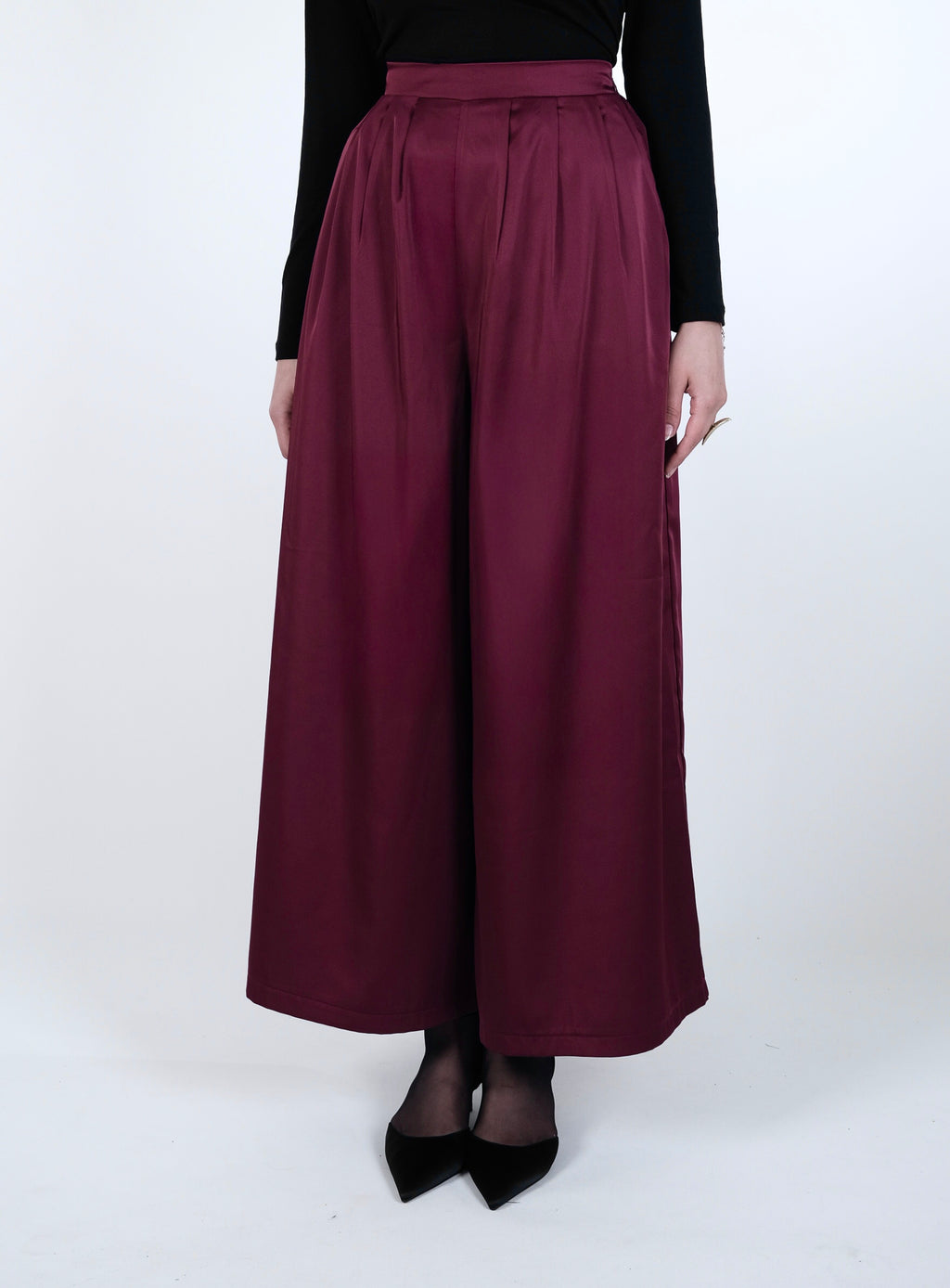 The Satin Wide-Leg Pants