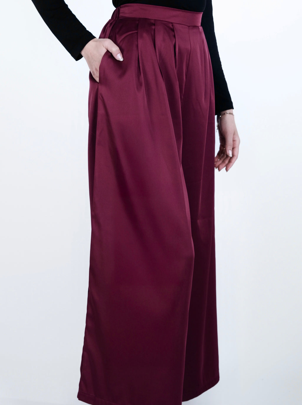 The Satin Wide-Leg Pants